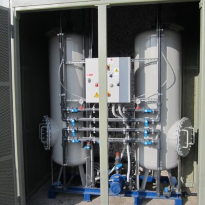 Impianto di demineralizzazione acqua mediante resine